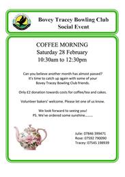 Next coffee morning 28th feb