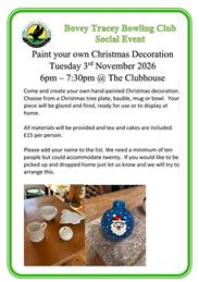 Paint a Bauble.. winter social